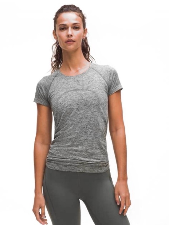 lululemon athletica Tops - Lululemon swifty tech gray shirt sleeve top size 6